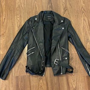 Zara faux leather jacket
